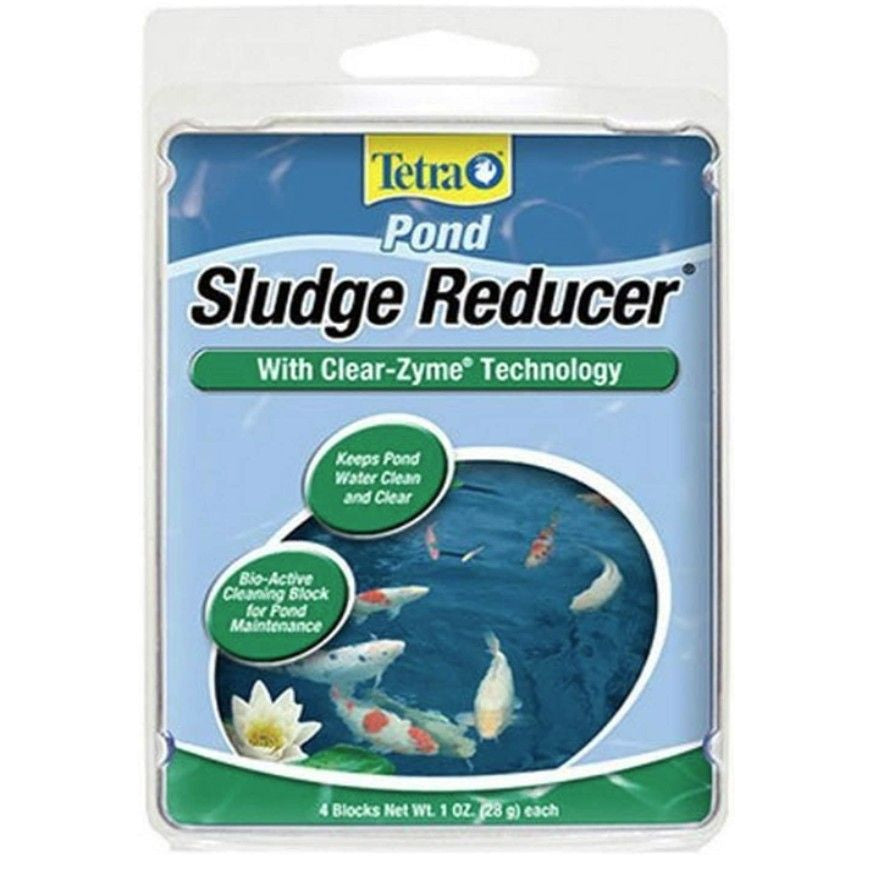 Tetra Pond Sludge Reducer Block-Fish-Tetra Pond-1 oz (4 Pack)-