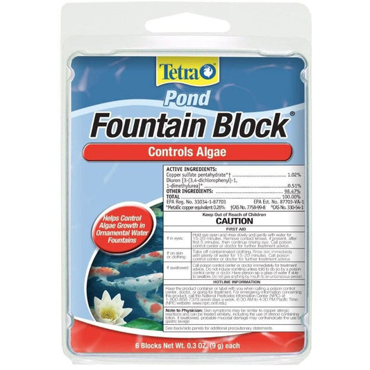 Tetra Pond Fountain Block Algae Control-Fish-Tetra Pond-.3 oz (6 Pack)-