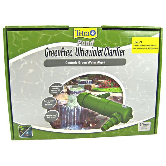 Tetra Pond GreenFree UV Clarifier (New)-Fish-Tetra Pond-9 Watts (900 GPH - Up to 1,800 Gallons)-