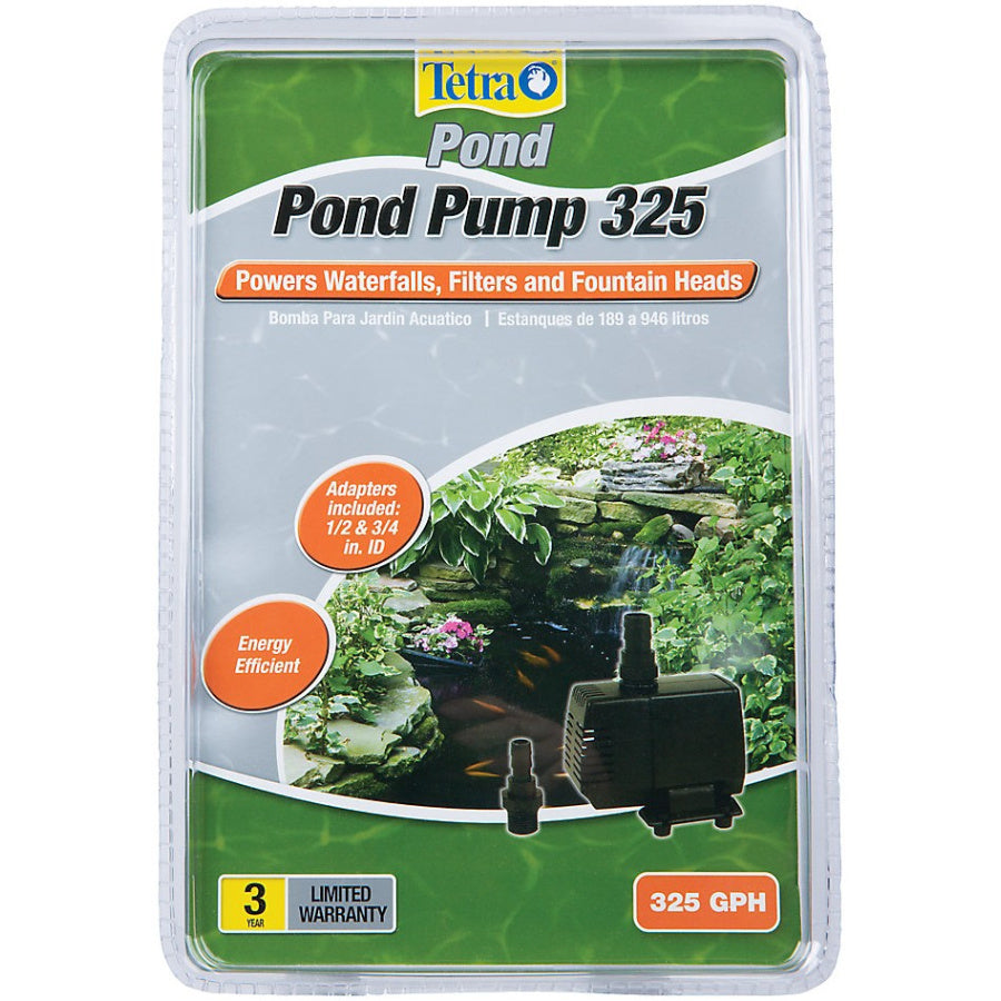 Tetra Pond Water Garden Pond Pump for Waterfalls, Filters, and Fountain Heads-Fish-Tetra Pond-325 GPH-