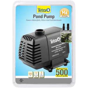 Tetra Pond Water Garden Pond Pump for Waterfalls, Filters, and Fountain Heads-Fish-Tetra Pond-585 GPH-