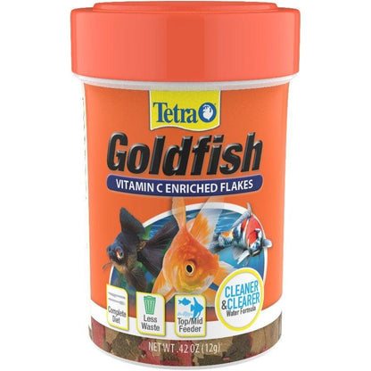 Tetra Goldfish Vitamin C Enriched Flakes-Fish-Tetra-0.42 oz-