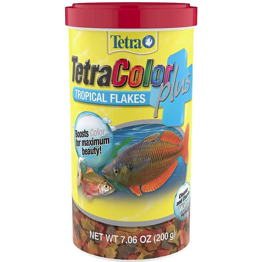 TetraColor Plus Tropical Flakes Fish Food-Fish-Tetra-7.06 oz-