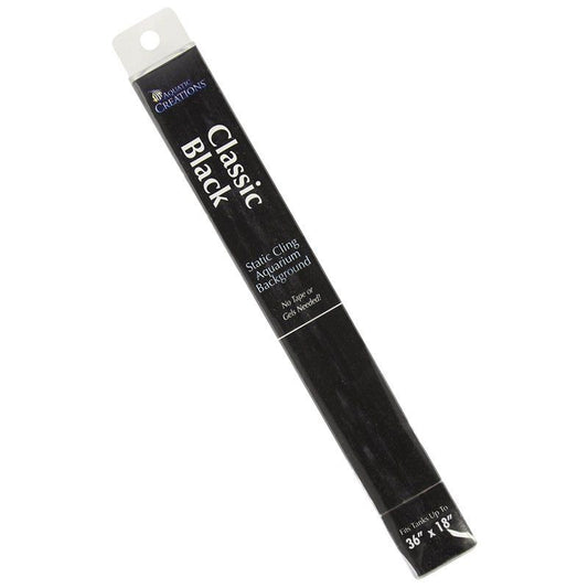 Aquatic Creations Black Cling Aquarium Background-Fish-Aquatic Creations-36" Long x 18" Wide-