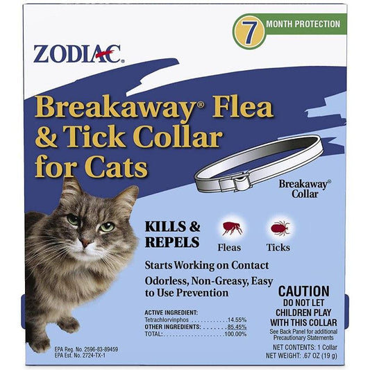 Zodiac Breakaway Flea & Tick Collar for Cats-Cat-Zodiac-7 Month Supply-