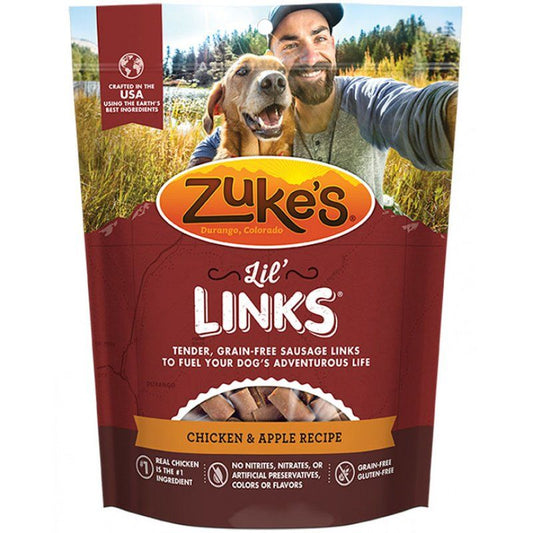 Zukes Lil' Links Dog Treat - Chicken & Apple Recipe-Animals & Pet Supplies-BimBimPet-