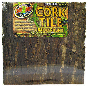 Zoo Med Natural Cork Tile Terrarium Background-Reptile-Zoo Med-Large (18"Long x 18" Wide)-