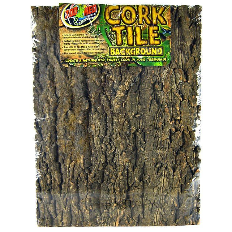 Zoo Med Natural Cork Tile Terrarium Background-Reptile-Zoo Med-X-Large (24" Long x 18" Wide)-