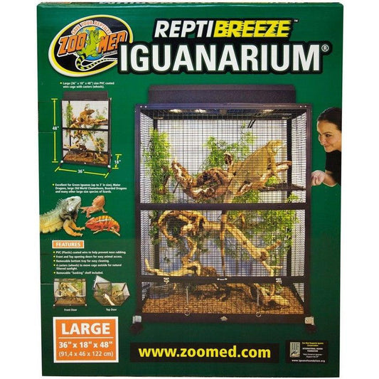 Zoo Med ReptiBreeze IguanArium Habitat-Reptile-Zoo Med-Large - 36"L x 18"W x 48"H-