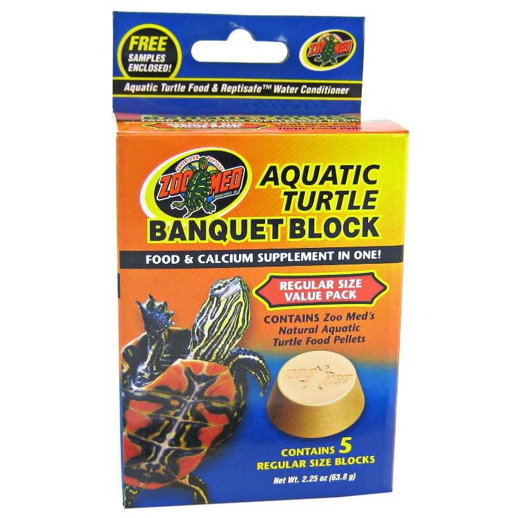 Zoo Med Aquatic Turtle Banquet Block-Reptile-Zoo Med-Regular (5 Pack)-