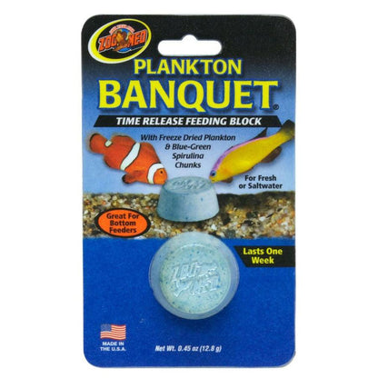 Zoo Med Plankton Banquet Fish Feeding Block-Fish-Zoo Med-Regular - 1 Pack-