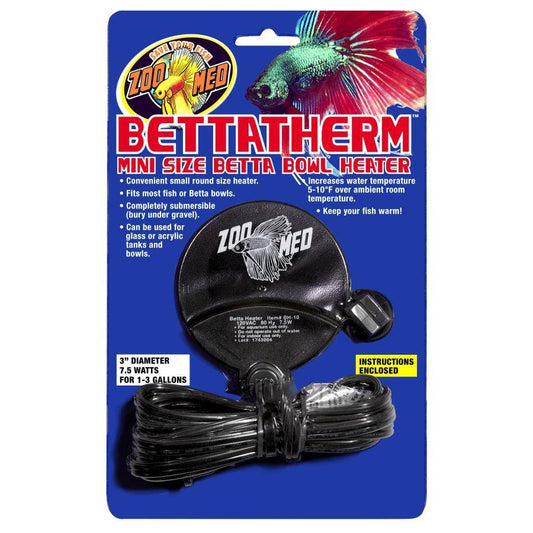 Zoo Med Aquatic Betta Therm Mini Aquarium Heater-Fish-Zoo Med-7.5 Watts-