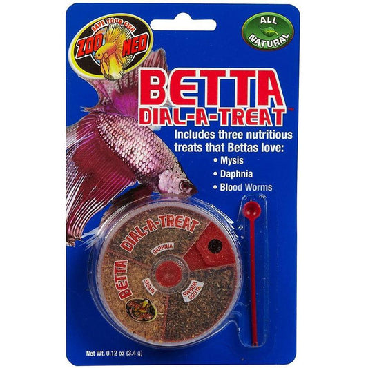 Zoo Med Aquatic Betta Dial-A-Treat-Fish-Zoo Med-.12 oz - 3 Compartments-
