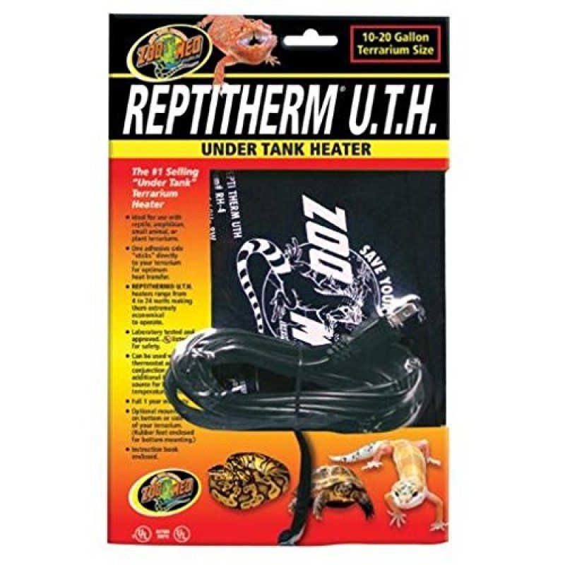 Zoo Med Repti Therm Under Tank Reptile Heater-Reptile-Zoo Med-8 Watts - 8" Long x 6" Wide (10-20 Gallons)-