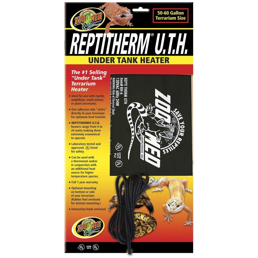 Zoo Med Repti Therm Under Tank Reptile Heater-Reptile-Zoo Med-24 Watts - 18" Long x 8" Wide (50-60 Gallons)-