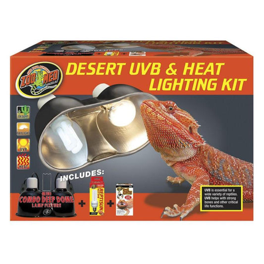 Zoo Med Desert UVB & Heat Lighting Kit-Reptile-Zoo Med-Lighting Combo Pack-