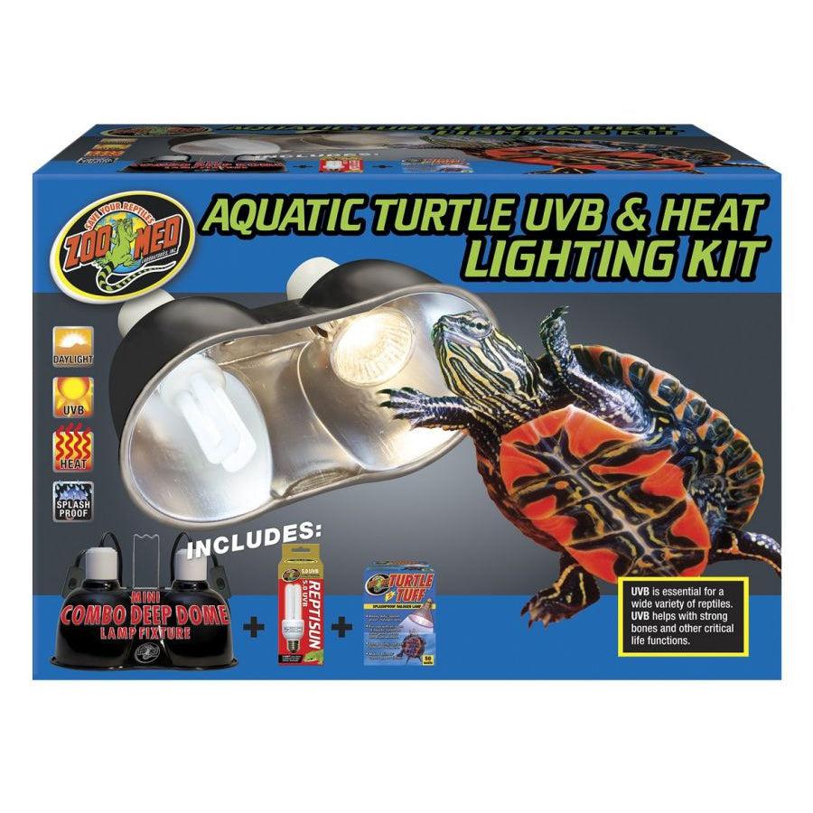 Zoo Med Aquatic Turtle UVB & Heat Lighting Kit-Reptile-Zoo Med-Lighting Combo Pack-