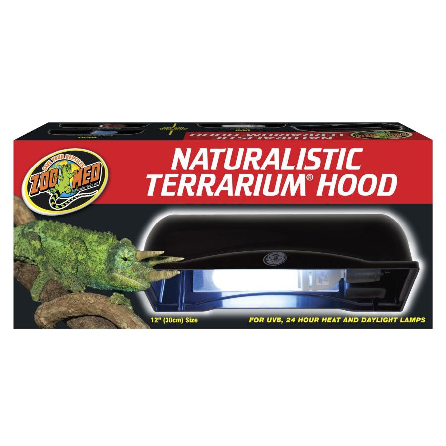 Zoo Med Naturalistic Terrarium Hood-Reptile-Zoo Med-1 x 60 Watts (12"L x 5"W x 3.5"H)-