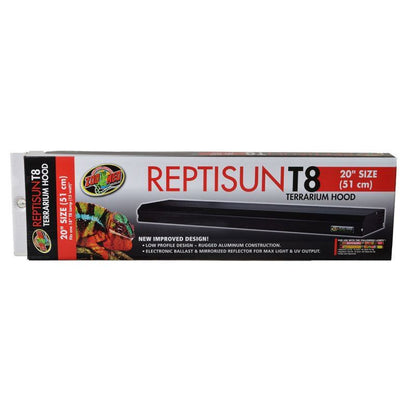 Zoo Med Reptisun T8 Terrarium Hood-Reptile-Zoo Med-20" Fixture without Bulb (18" Bulb Required)-