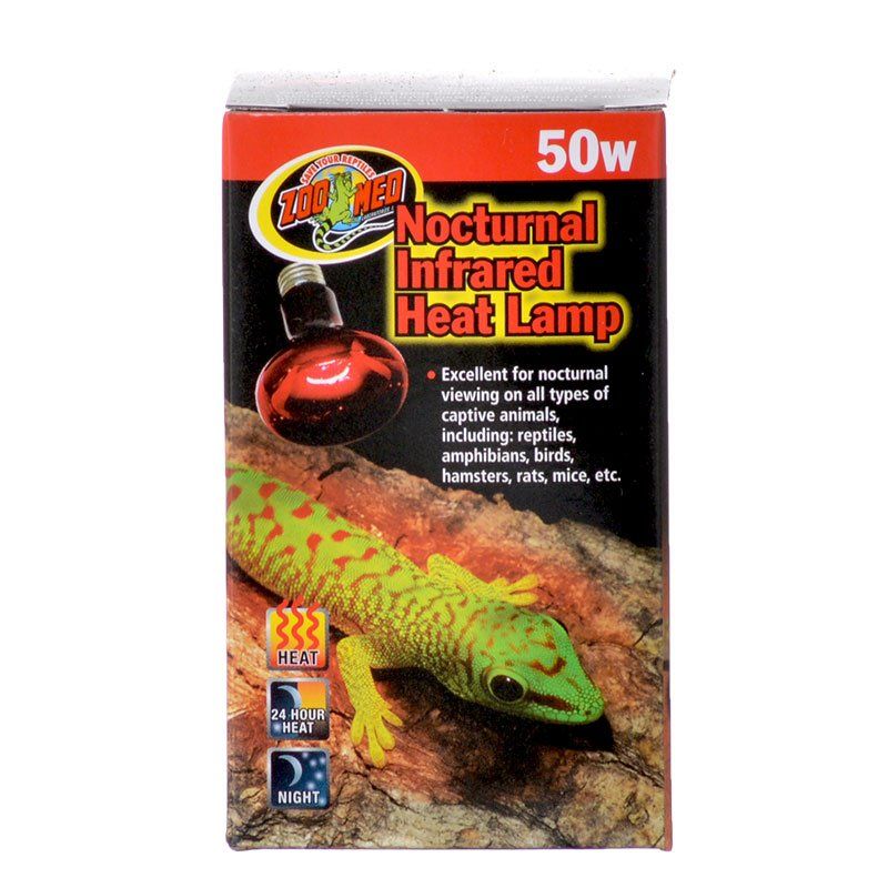 Zoo Med Nocturnal Infrared Heat Lamp-Reptile-Zoo Med-50 Watts-