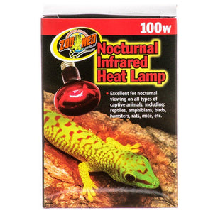 Zoo Med Nocturnal Infrared Heat Lamp-Reptile-Zoo Med-100 Watts-