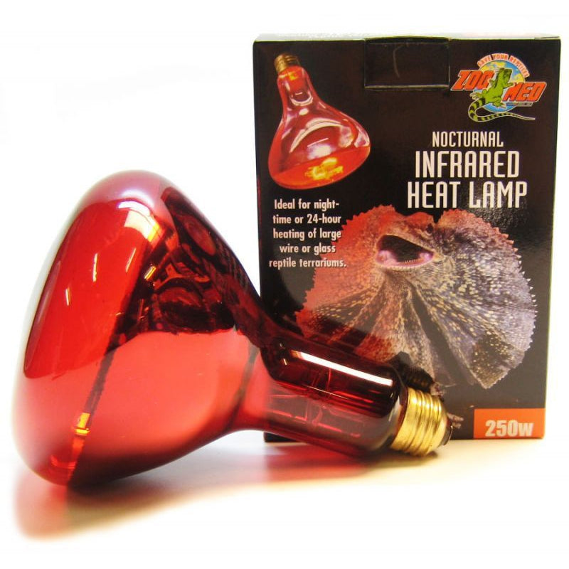 Zoo Med Nocturnal Infrared Heat Lamp-Reptile-Zoo Med-250 Watts-