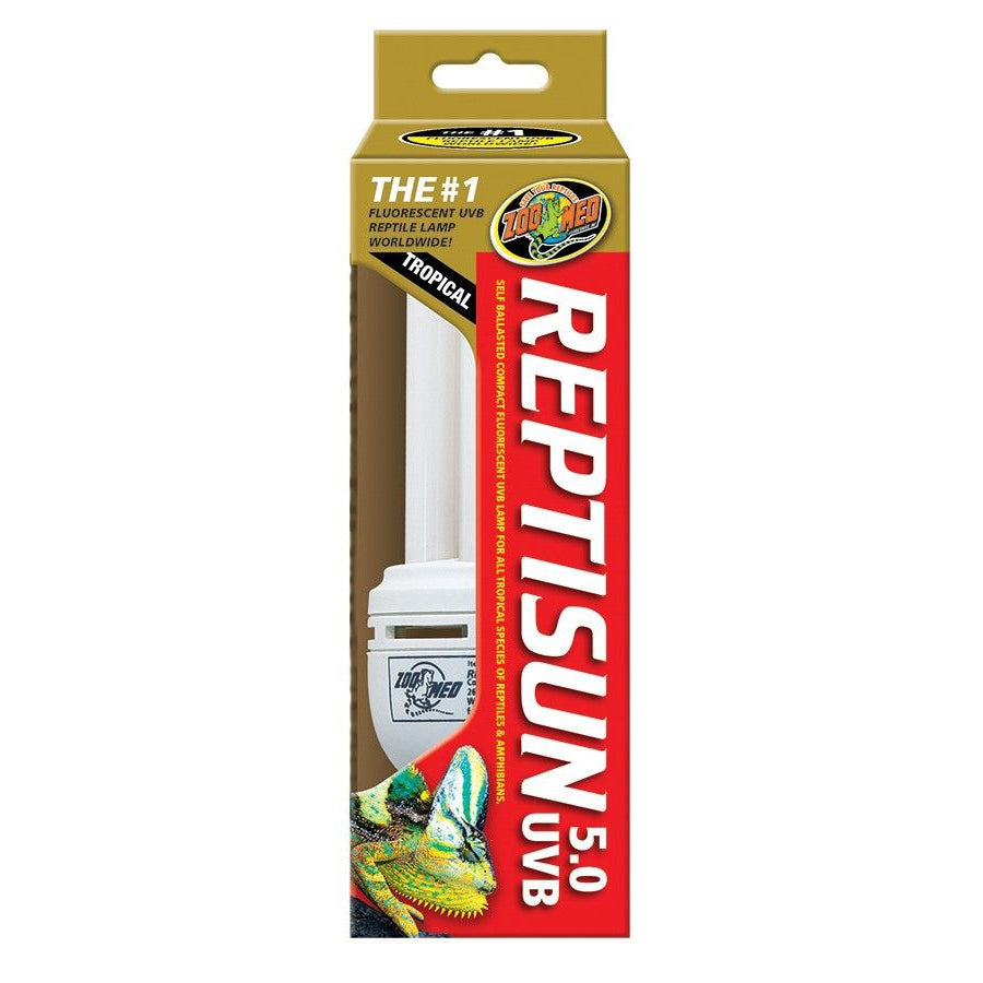 Zoo Med ReptiSun 5.0 UVB Mini Compact Flourescent Replacement Bulb-Reptile-Zoo Med-26 Watts-