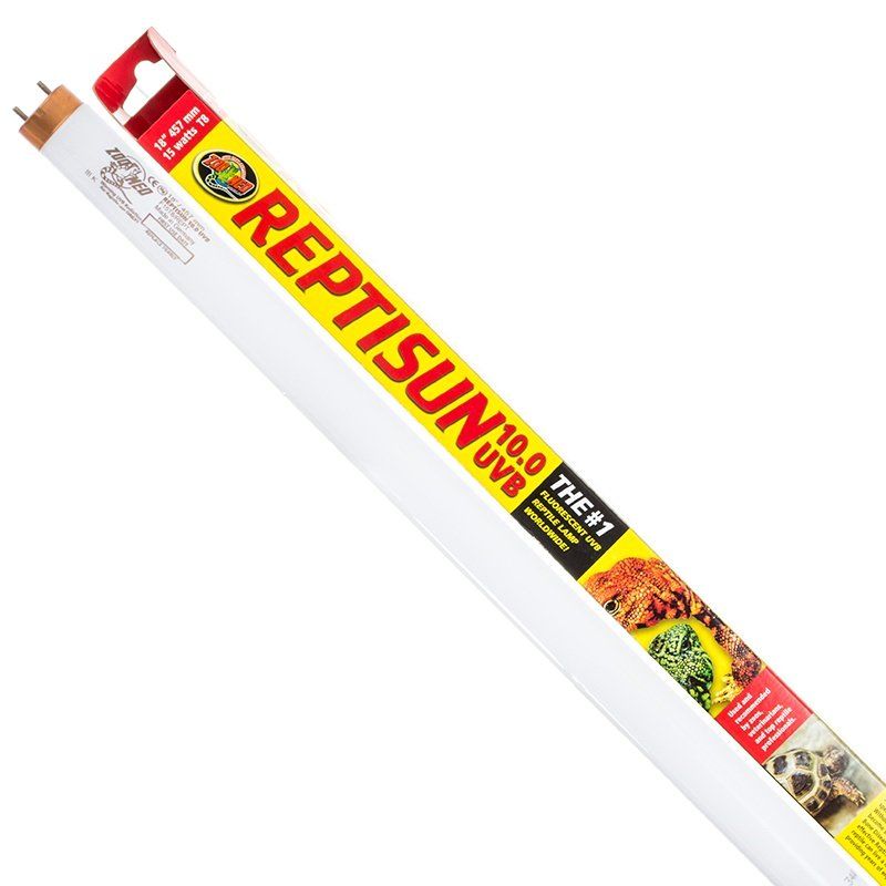 Zoo Med ReptiSun 10.0 UVB Replacement Bulb-Reptile-Zoo Med-15 Watts T8 (18" Bulb)-