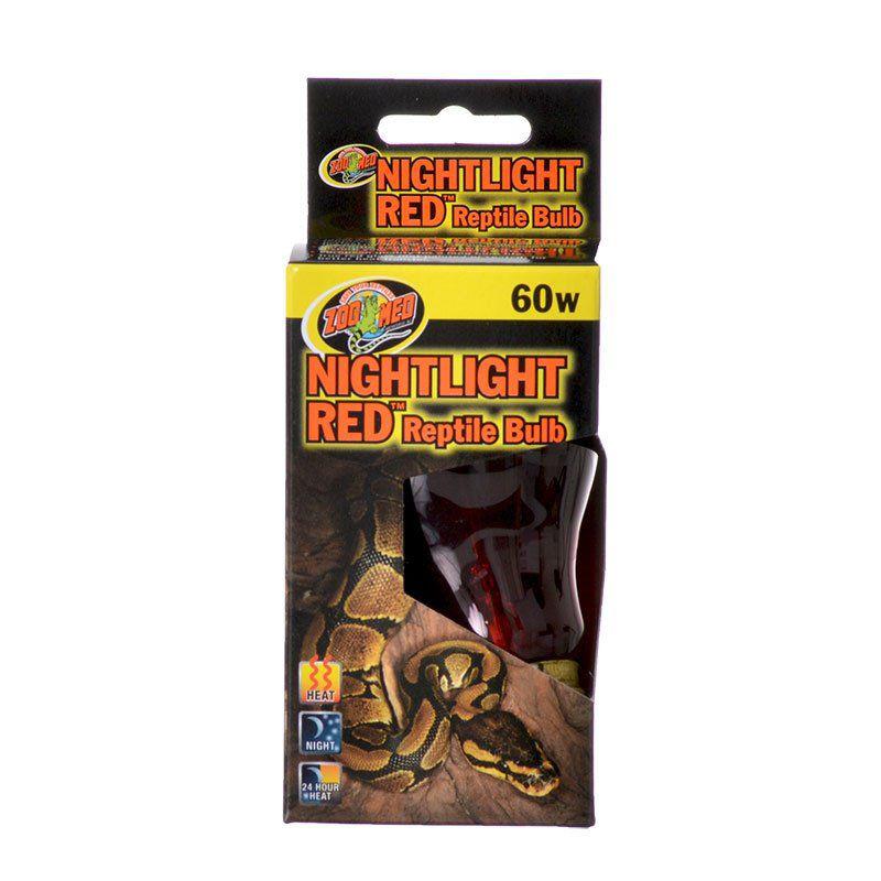 Zoo Med Nightlight Red Reptile Bulb-Reptile-Zoo Med-60 Watts-