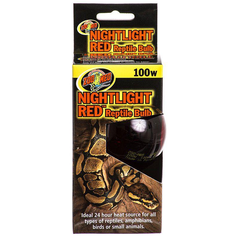 Zoo Med Nightlight Red Reptile Bulb-Reptile-Zoo Med-100 Watts-