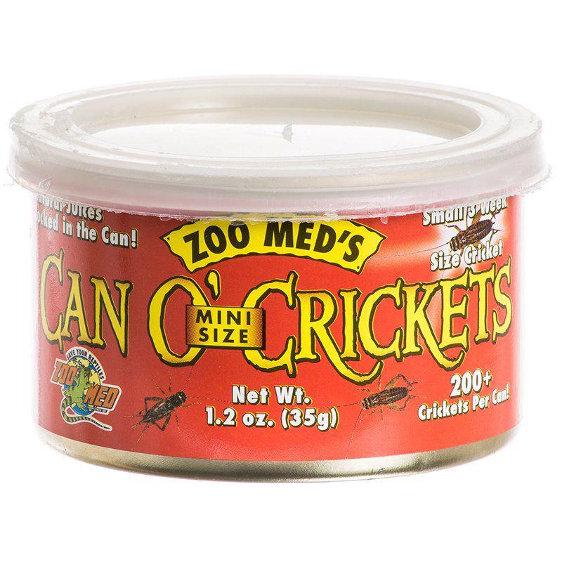 Zoo Med Can O' Mini Sized Crickets-Reptile-Zoo Med-1.2 oz (200 Crickets)-