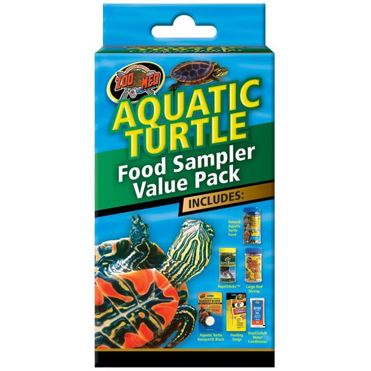 Zoo Med Aquatic Turtle Foods Sampler Value Pack-Reptile-Zoo Med-1 count-