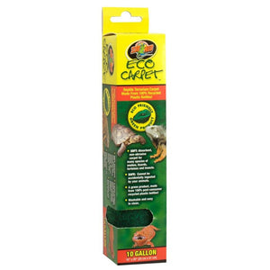 Zoo Med Eco Carpet Reptile Carpet - Green-Reptile-Zoo Med-10 Gallon (10" x 20")-