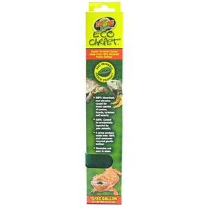 Zoo Med Eco Carpet Reptile Carpet - Green-Reptile-Zoo Med-15-20 Gallon (12" x 24")-