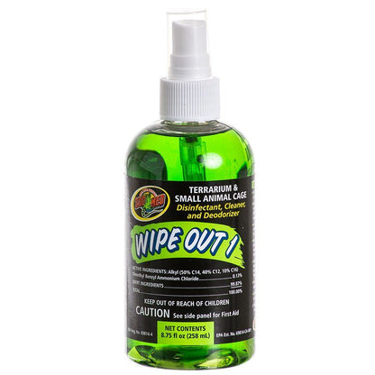 Zoo Med Wipe Out 1 - Small Animal & Reptile Terrarium Cleaner-Reptile-Zoo Med-8.75 oz-