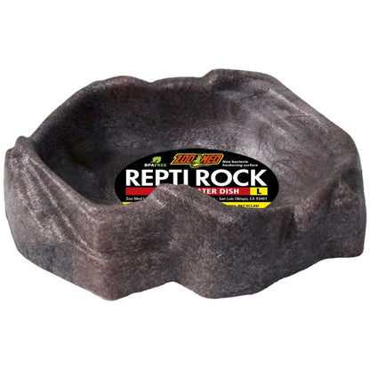 Zoo Med Repti Rock - Reptile Water Dish-Reptile-Zoo Med-Large (8.5" Long x 6" Wide)-