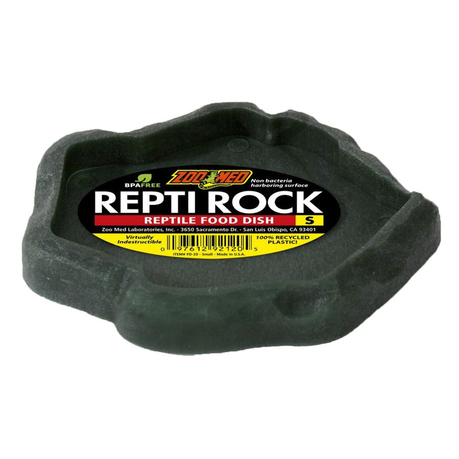 Zoo Med Repti Rock - Reptile Food Dish-Reptile-Zoo Med-Small (5.5" Long x 5" Wide)-