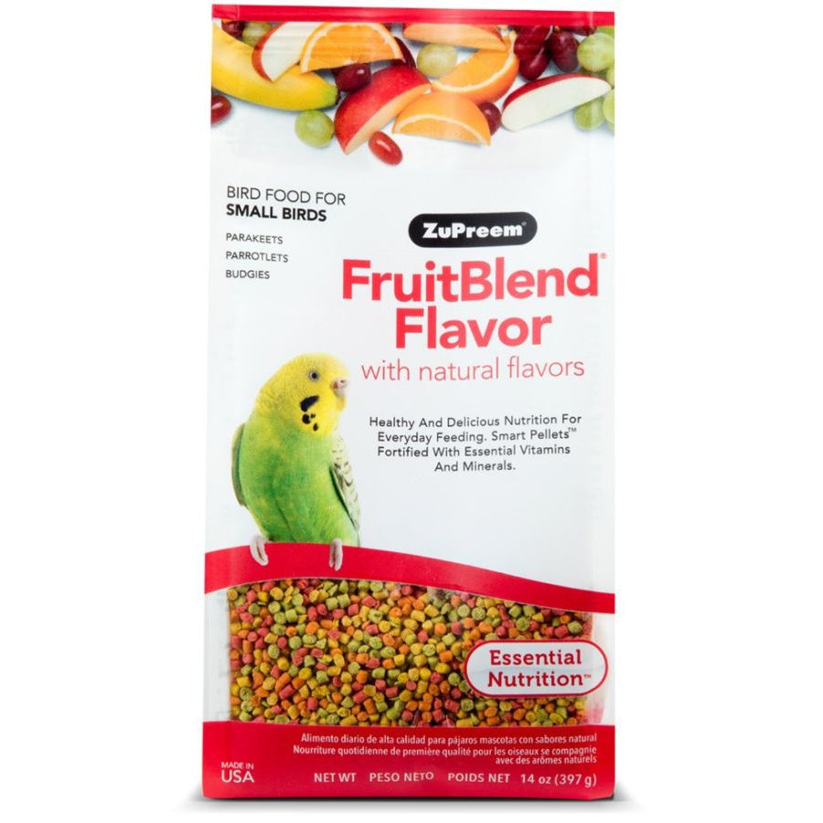 ZuPreem FruitBlend Premium Daily Bird Food - Small Birds-Bird-ZuPreem-14 oz-