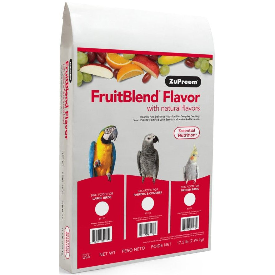 ZuPreem FruitBlend Flavor Bird Food for Medium Birds-Bird-ZuPreem-17.5 lbs-