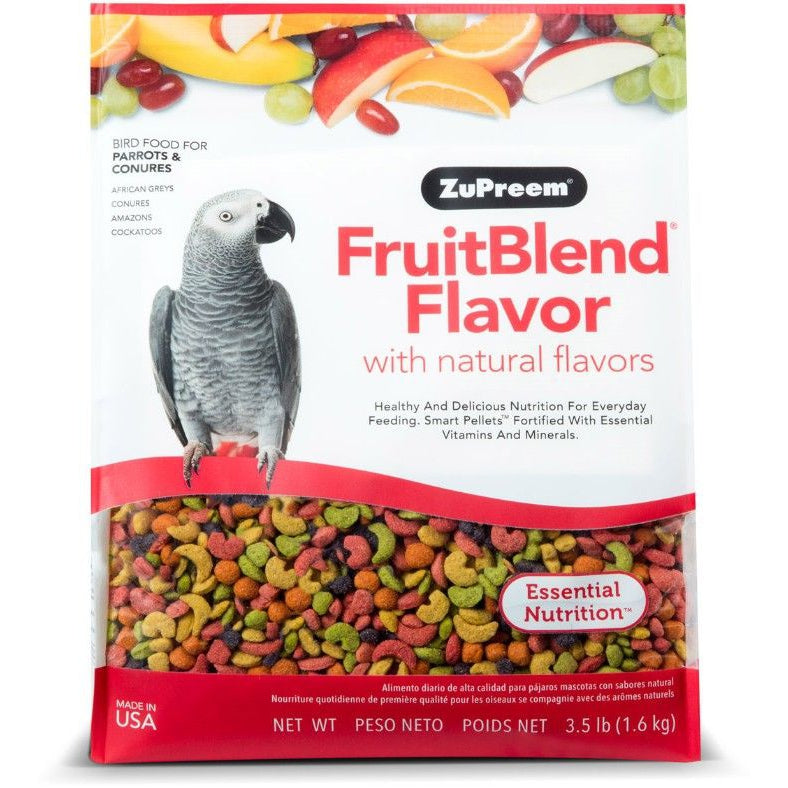 ZuPreem FruitBlend Flavor Bird Food for Parrots & Conures-Bird-ZuPreem-3.5 lbs-