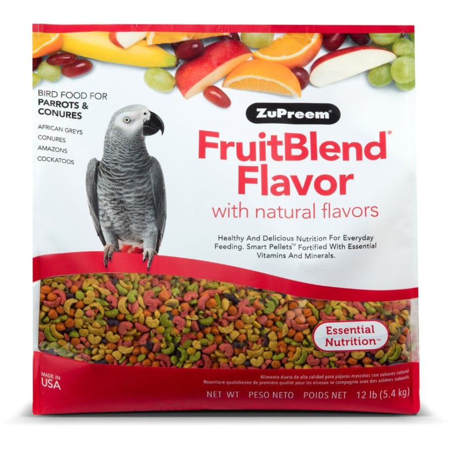 ZuPreem FruitBlend Flavor Bird Food for Parrots & Conures-Bird-ZuPreem-12 lbs-