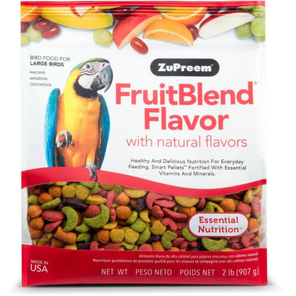 ZuPreem FruitBlend Flavor Bird Food for Large Birds-Bird-ZuPreem-Large (2 lbs)-