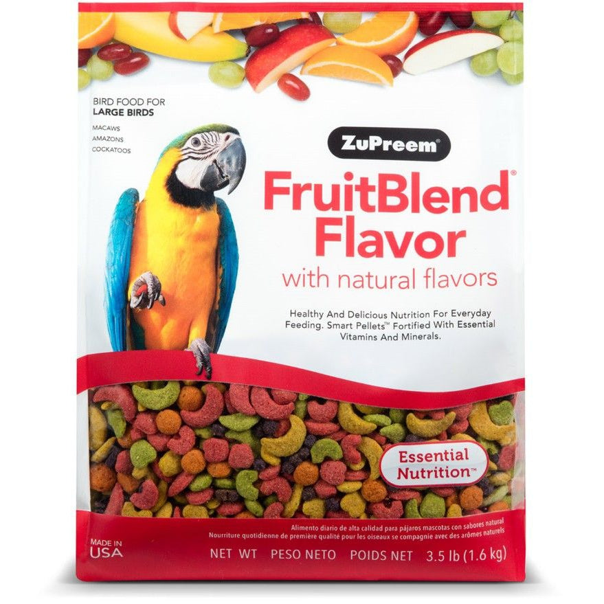 ZuPreem FruitBlend Flavor Bird Food for Large Birds-Bird-ZuPreem-Large (3.5 lbs)-