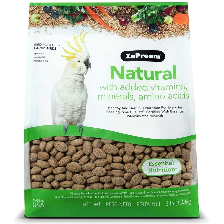 ZuPreem Natural Blend Bird Food - Large Parrot-Bird-ZuPreem-Large (3 lbs)-