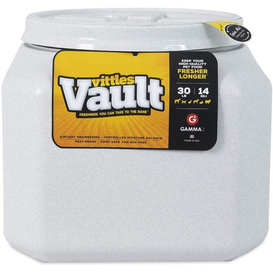 Vittles Vault Airtight Square Pet Food Container-Dog-Gamma2-30 lbs - 13"L x 14"W x 14"H-