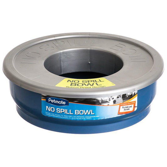 Petmate No-Spill Travel Bowl - Blue-Dog-Petmate-48 oz-