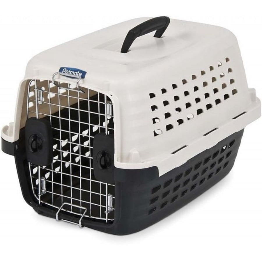 Petmate Compass Kennel - Black & Metalic White-Dog-Petmate-X-Small - 19"L x 12.7"W x 11.5"H (1-10 lbs)-