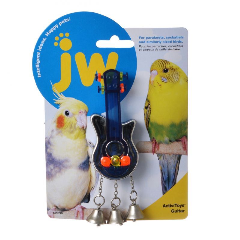 JW Insight Guitar - Bird Toy-Bird-JW Pet-Guitar Bird Toy - 4" Long x 3" Wide-