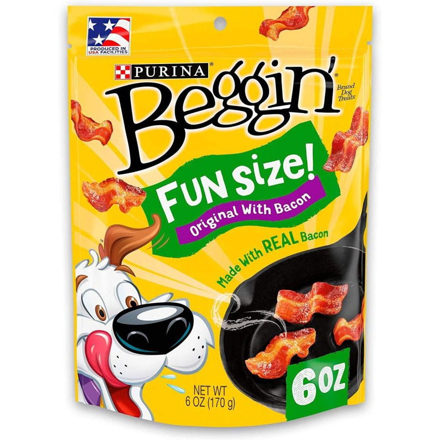 Purina Beggin' Strips Bacon Flavor Fun Size-Dog-Purina-6 oz-