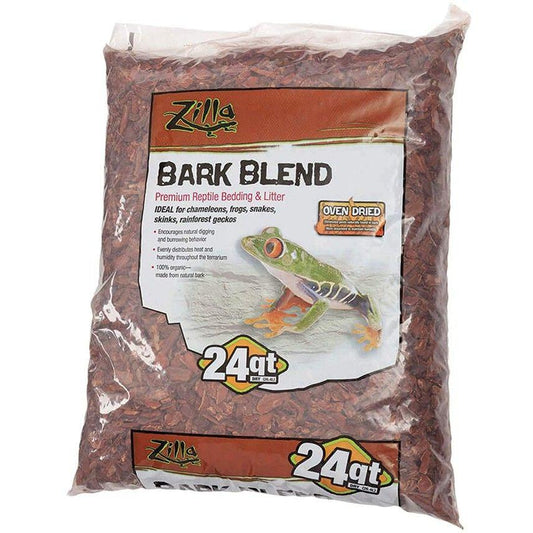 Zilla Bark Blend Premium Reptile Bedding & Litter-Reptile-Zilla-24 Quarts-